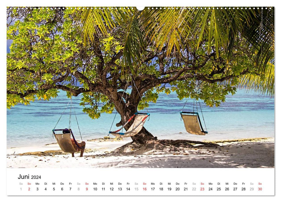 Maldives – Paradis dans l’Océan Indien IV (Calendrier mural CALVENDO 2024) 