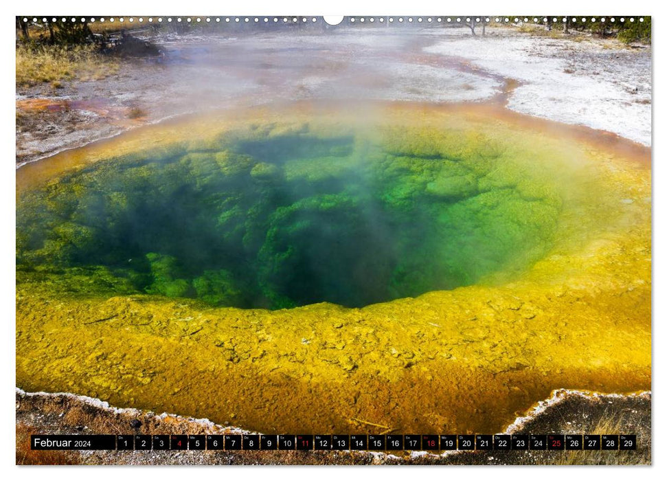 Naturschauspiele im Yellowstone Nationalpark (CALVENDO Premium Wandkalender 2024)