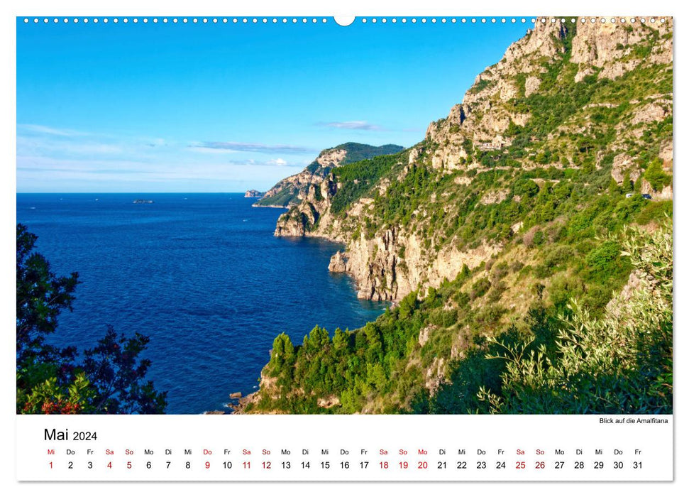 Highlights am Golf von Neapel (CALVENDO Wandkalender 2024)