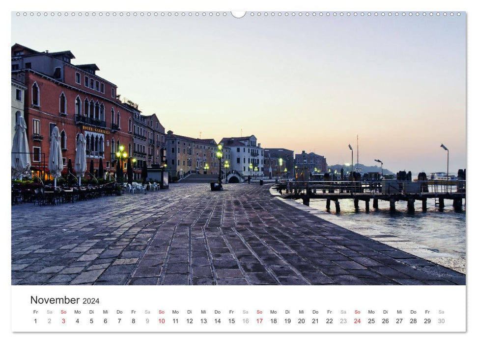 Das stille Venedig (CALVENDO Wandkalender 2024)