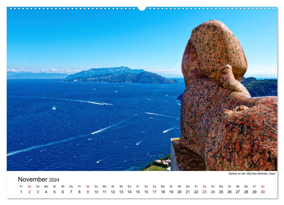 Highlights am Golf von Neapel (CALVENDO Premium Wandkalender 2024)