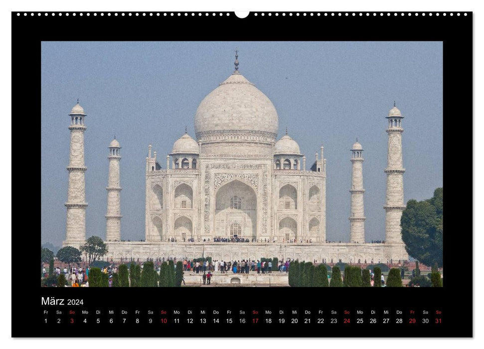 Taj Mahal (CALVENDO Premium Wandkalender 2024)