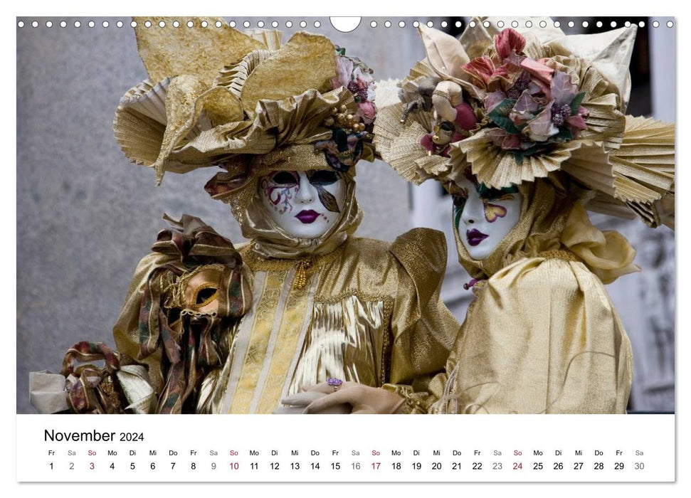 Carnevale di Venezia 2024 (CALVENDO Wandkalender 2024)