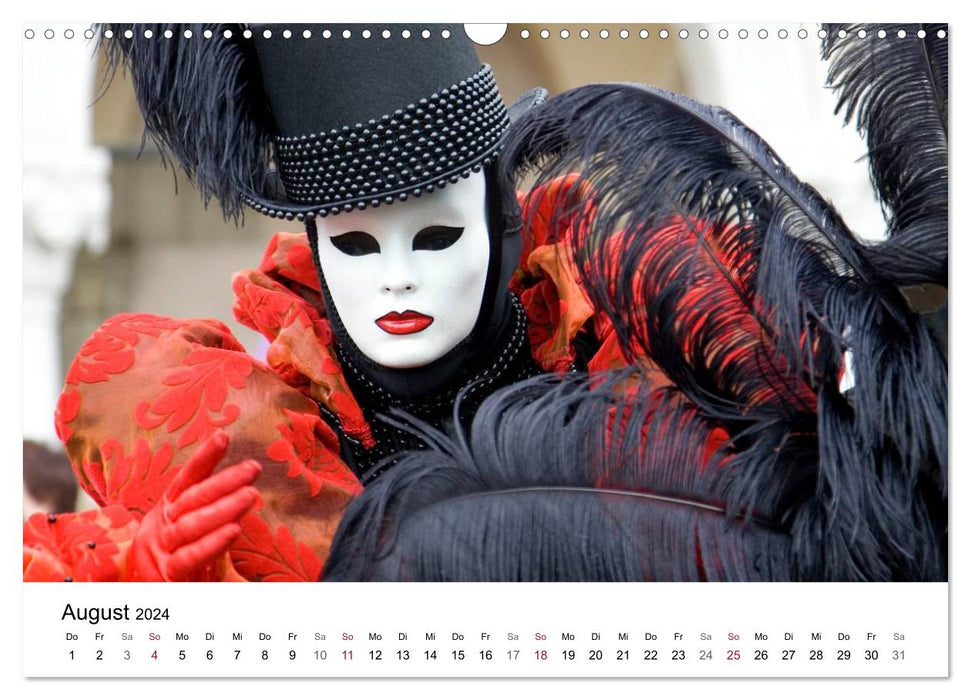 Carnevale di Venezia 2024 (CALVENDO Wandkalender 2024)