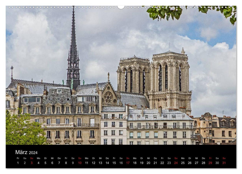 Paris (Calvendo Premium Calendrier mural 2024) 