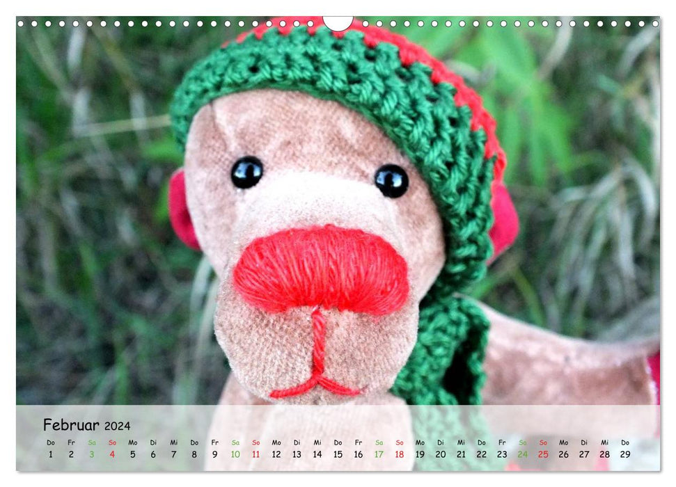 Wilde Bären - Teddybär-Porträts voller Charakter (CALVENDO Wandkalender 2024)