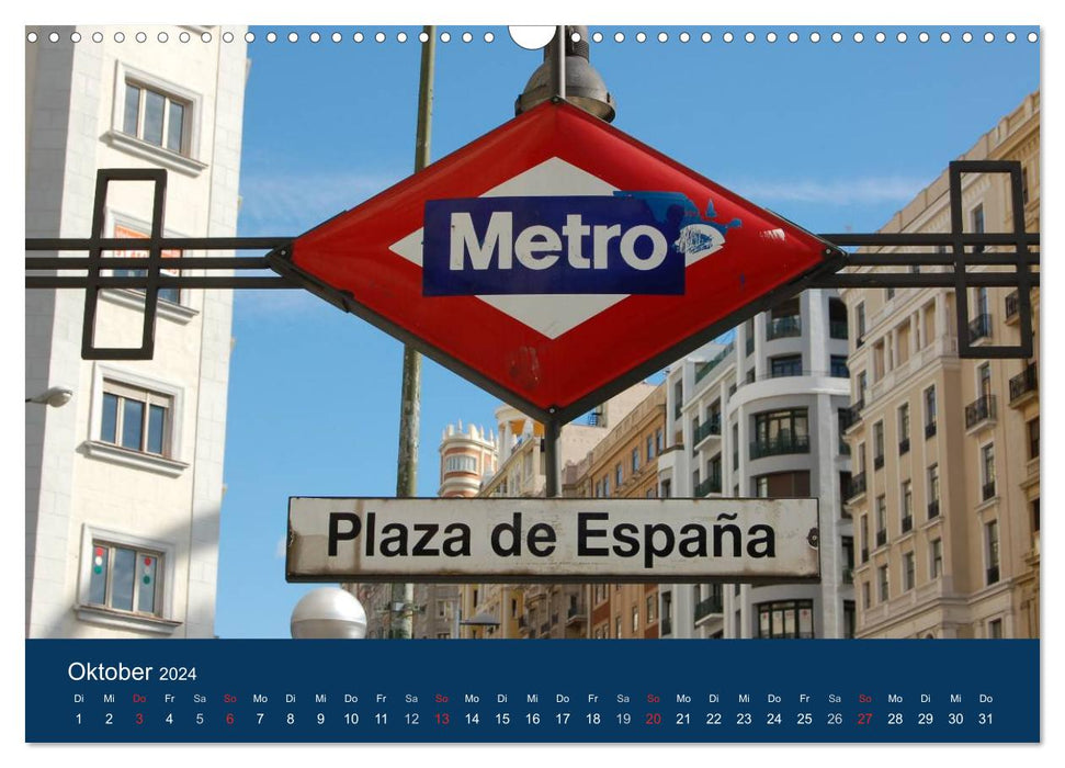 Viva Madrid! (CALVENDO Wandkalender 2024)