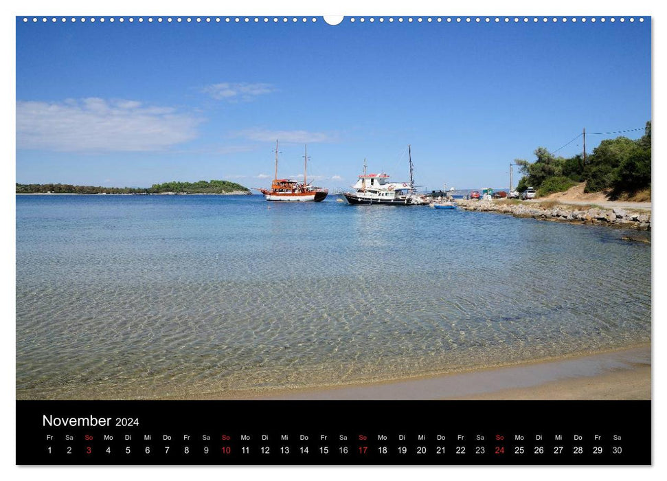 Chalkidiki: Kassandra, Sithonia, Athos (CALVENDO Wandkalender 2024)