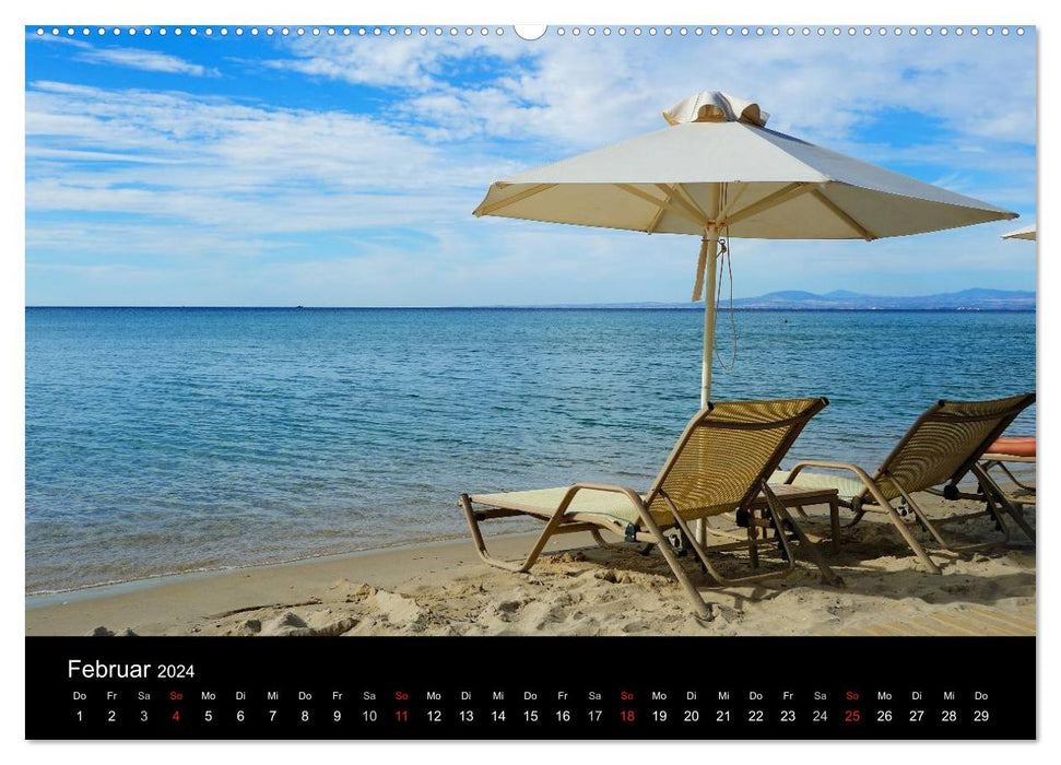 Chalkidiki: Kassandra, Sithonia, Athos (CALVENDO Wandkalender 2024)