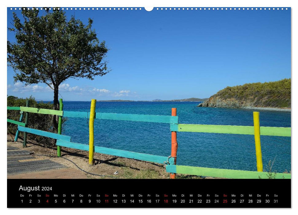 Chalkidiki: Kassandra, Sithonia, Athos (CALVENDO Wandkalender 2024)