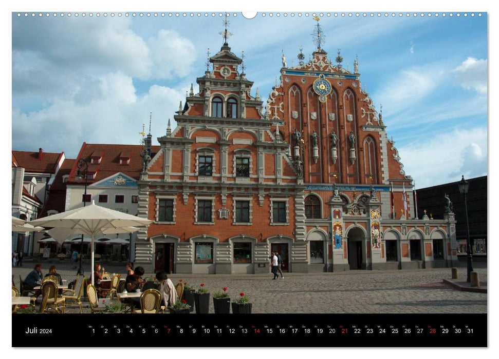 Hauptstädte des Baltikums (CALVENDO Wandkalender 2024)