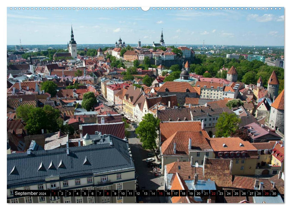 Hauptstädte des Baltikums (CALVENDO Wandkalender 2024)