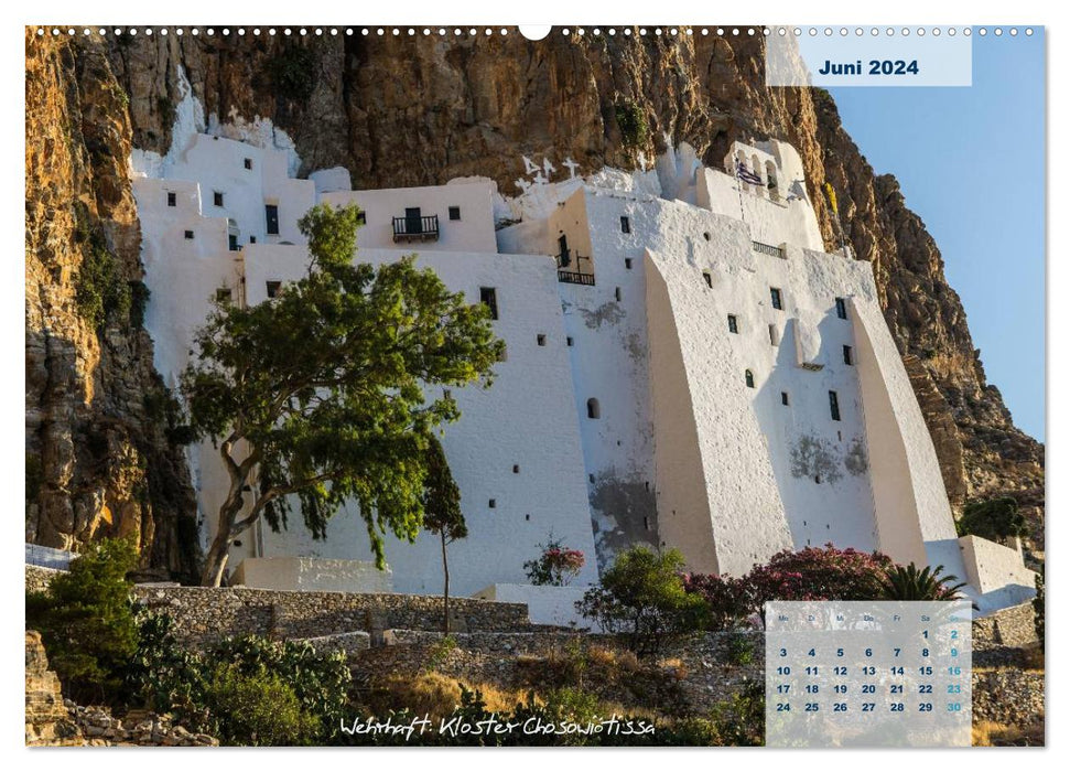 Kykladen-Streifzüge: Amorgós (CALVENDO Premium Wandkalender 2024)