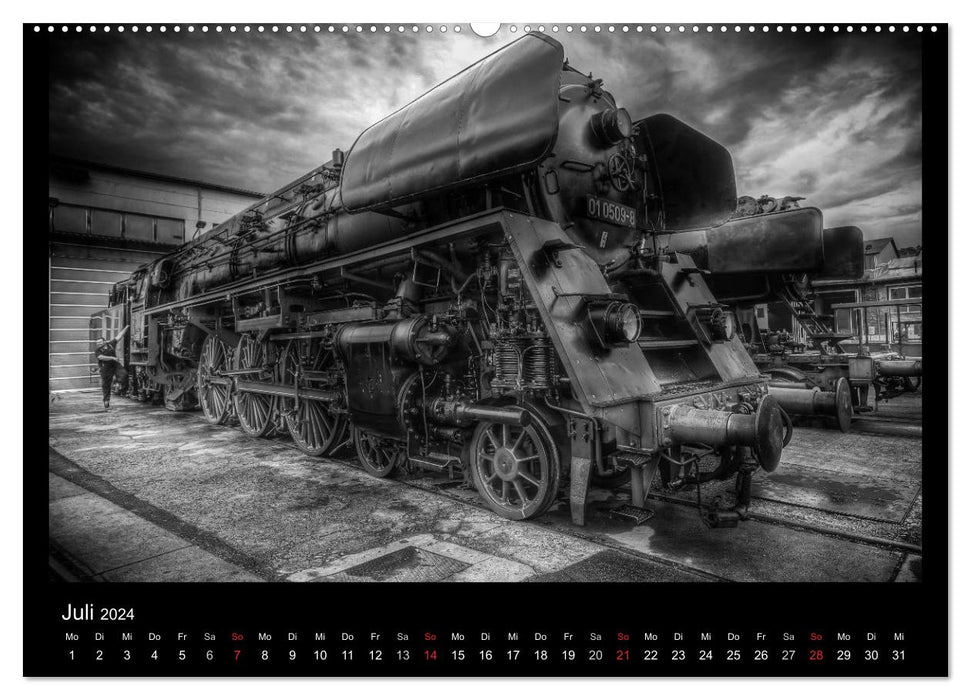 Dampflokomotiven (CALVENDO Premium Wandkalender 2024)