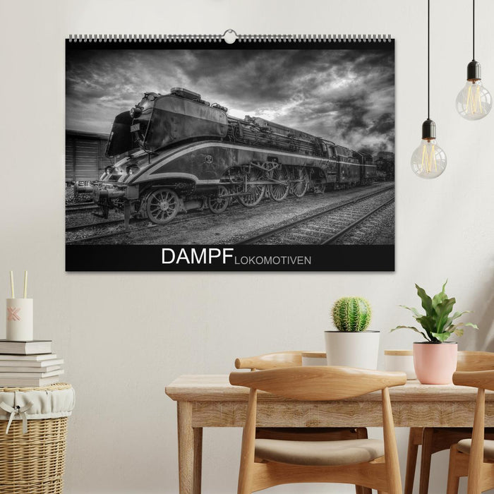Locomotives à vapeur (calendrier mural CALVENDO 2024) 
