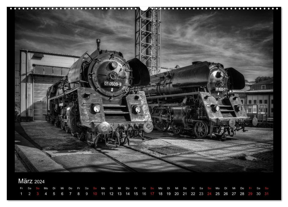 Dampflokomotiven (CALVENDO Wandkalender 2024)