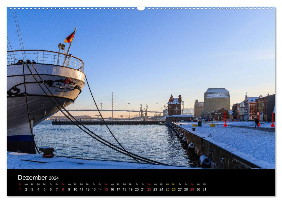 Die Ostsee - Von Travemünde bis Stralsund (CALVENDO Premium Wandkalender 2024)