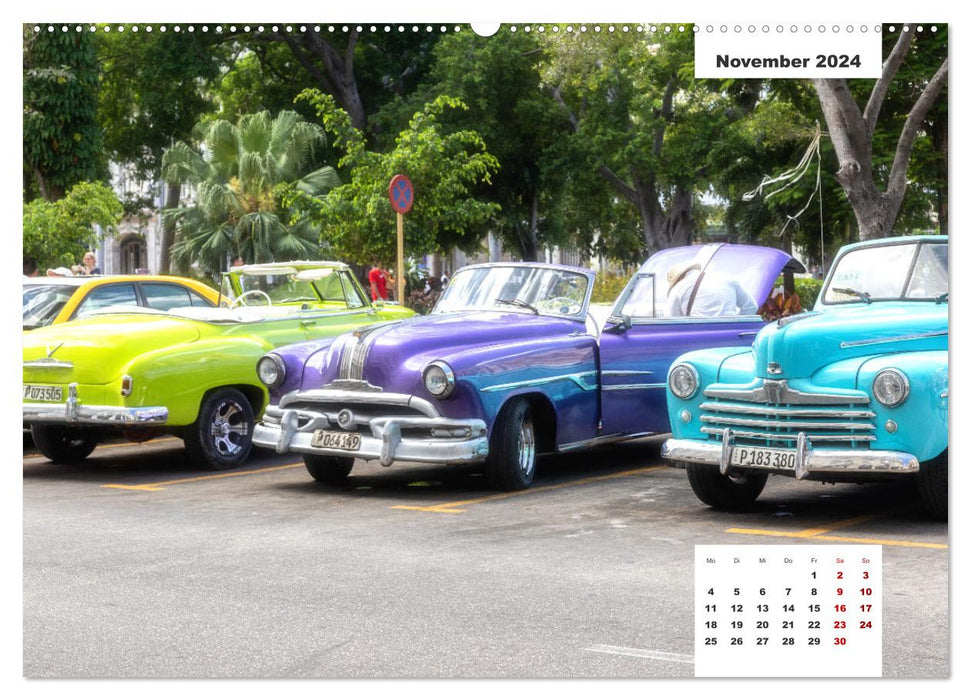Les voitures classiques de Cuba (calendrier mural CALVENDO 2024) 