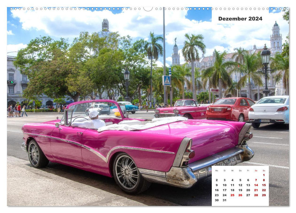 Les voitures classiques de Cuba (calendrier mural CALVENDO 2024) 