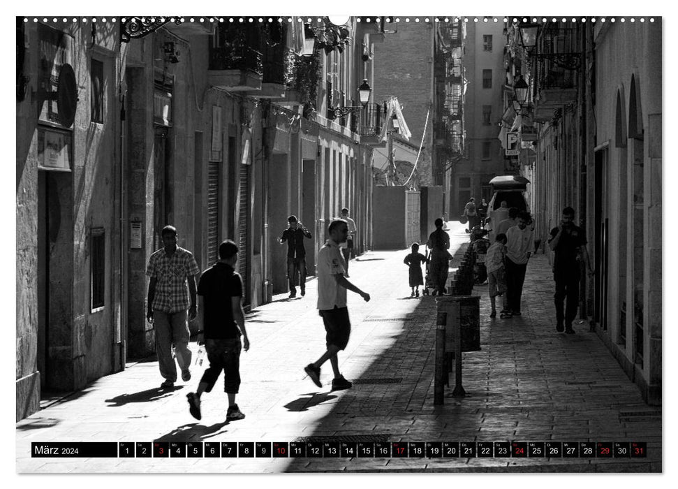 Streetlife Barcelona (CALVENDO Premium Wandkalender 2024)
