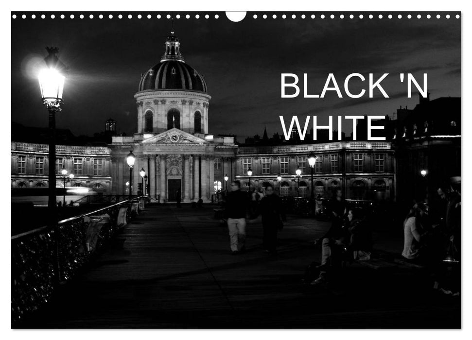 BLACK 'N WHITE (CALVENDO Wandkalender 2024)