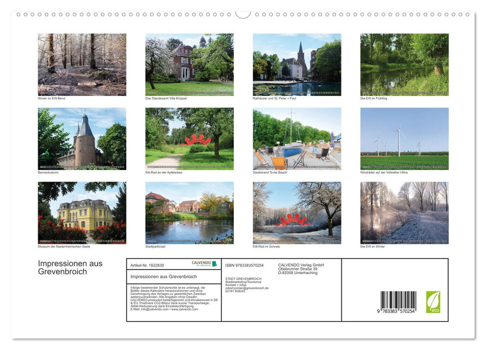 Impressionen aus Grevenbroich (CALVENDO Premium Wandkalender 2024)