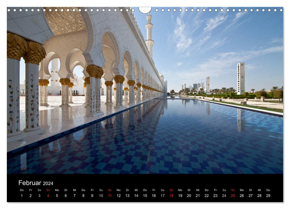 Dubai und Abu Dhabi 2024 (CALVENDO Wandkalender 2024)
