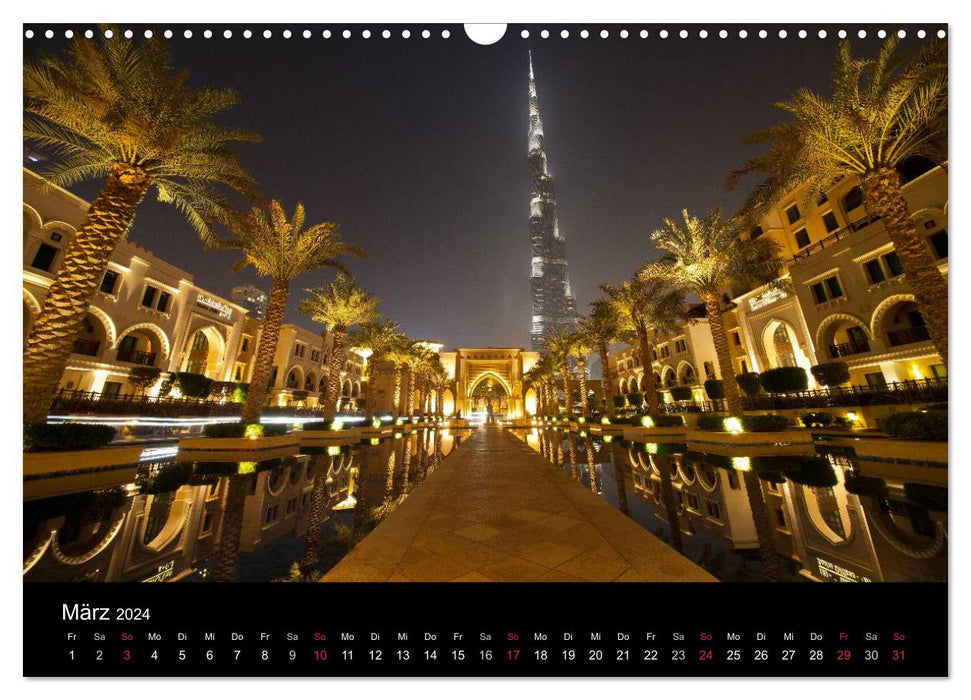 Dubaï et Abu Dhabi 2024 (calendrier mural CALVENDO 2024) 