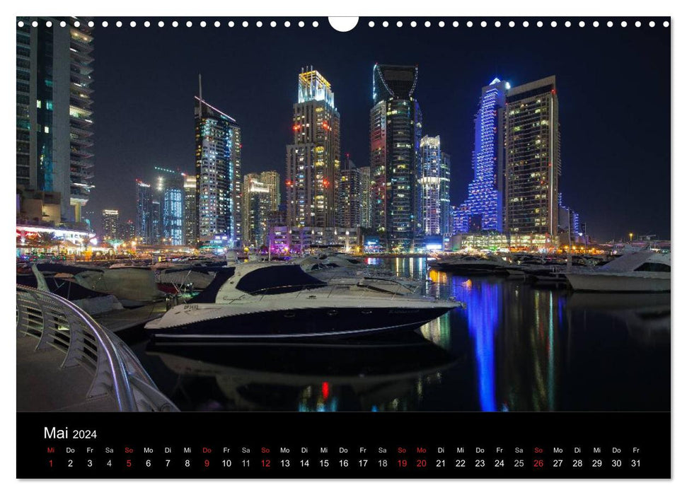 Dubai und Abu Dhabi 2024 (CALVENDO Wandkalender 2024)