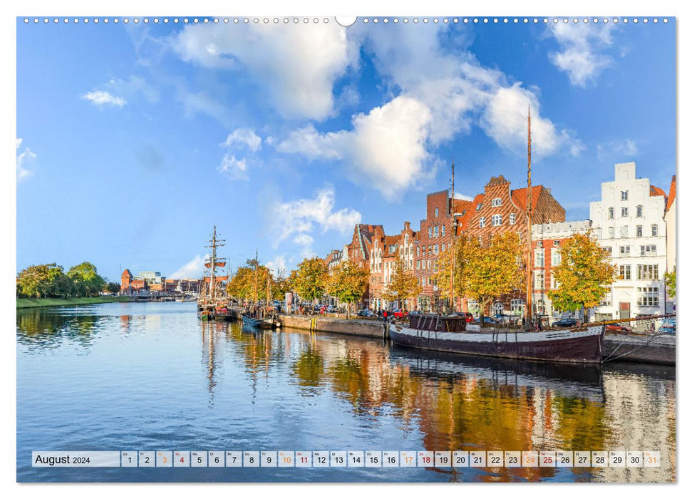 Lübeck Impressionen (CALVENDO Premium Wandkalender 2024)