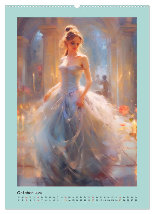 Zauberhafte Märchenillustrationen im Romantik-Stil (CALVENDO Premium Wandkalender 2024)