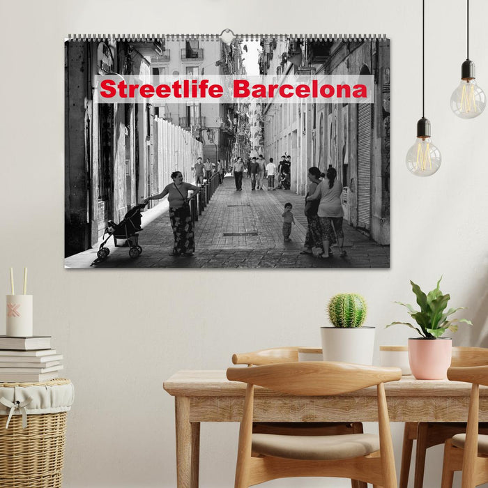 Streetlife Barcelona (CALVENDO Wandkalender 2024)