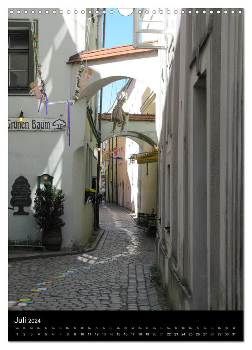 Les ruelles de Passau (calendrier mural CALVENDO 2024) 