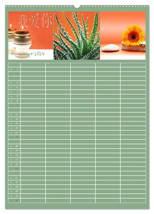 TRIPLETTS - Le planificateur familial sophistiqué (Calvendo Premium Wall Calendar 2024) 