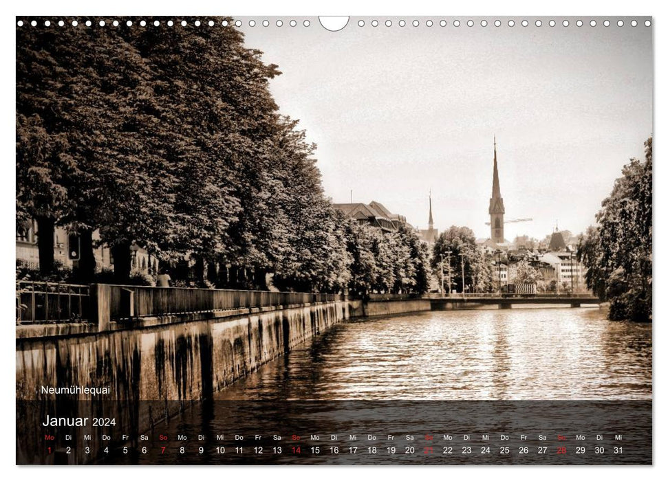 Good old Zurich (CALVENDO wall calendar 2024) 