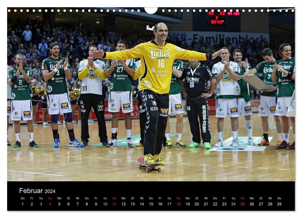 HSG Wetzlar - Handball Bundesliga 2024 (Calendrier mural CALVENDO 2024) 