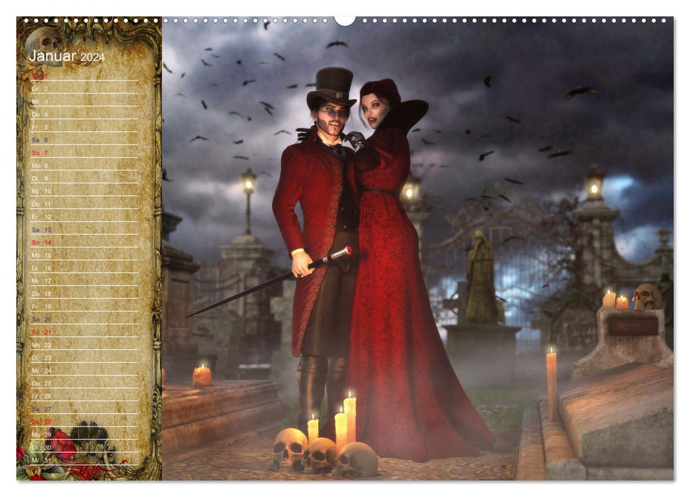 Vampire - Kinder der Nacht (CALVENDO Premium Wandkalender 2024)