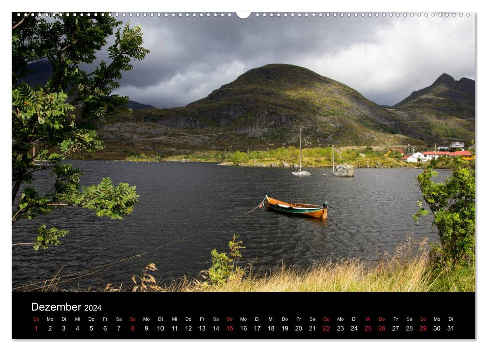 Lofoten - Norvège entre montagnes et mer (Calvendo Premium Wall Calendar 2024) 