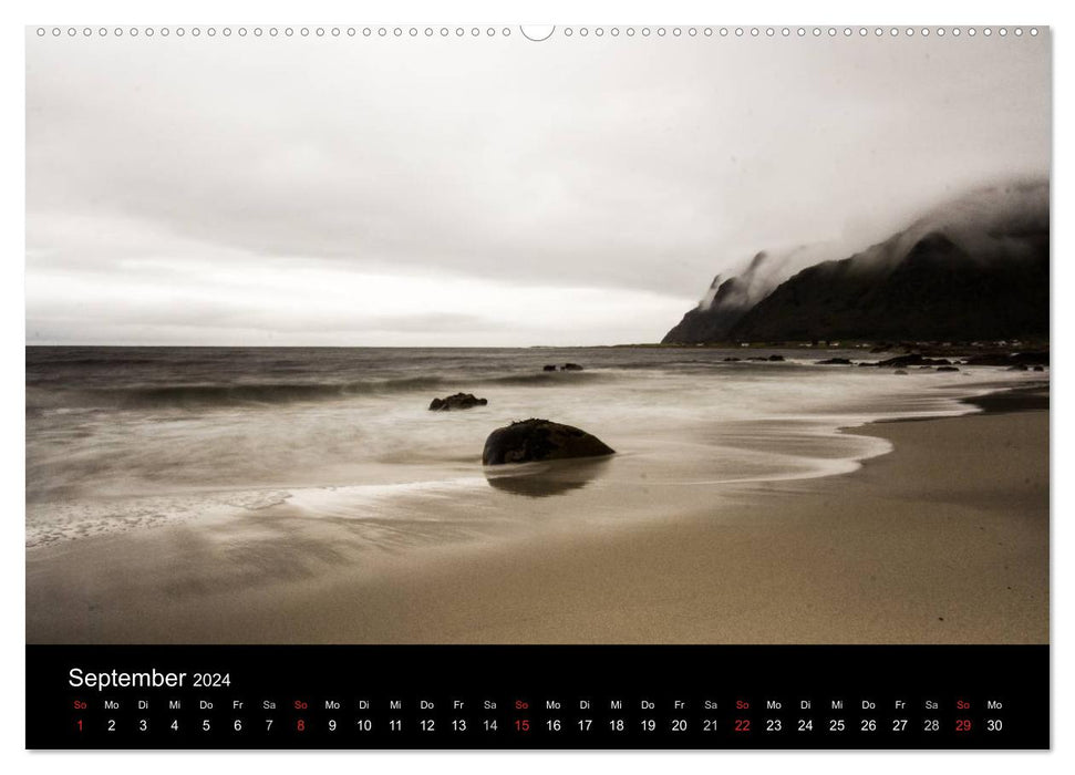 Lofoten - Norvège entre montagnes et mer (Calvendo Premium Wall Calendar 2024) 