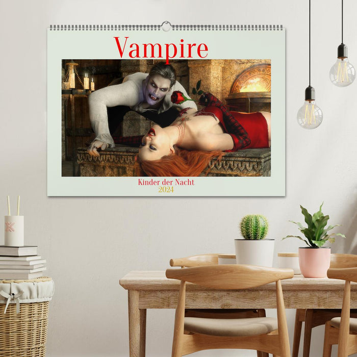 Vampires - Enfants de la Nuit (Calendrier mural CALVENDO 2024) 