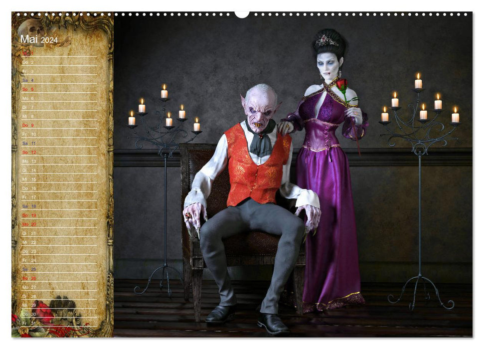 Vampire - Kinder der Nacht (CALVENDO Wandkalender 2024)