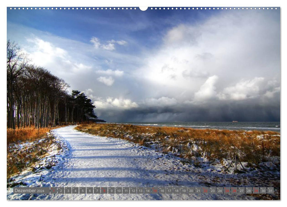 Baltic Sea resort of Warnemünde (CALVENDO wall calendar 2024) 