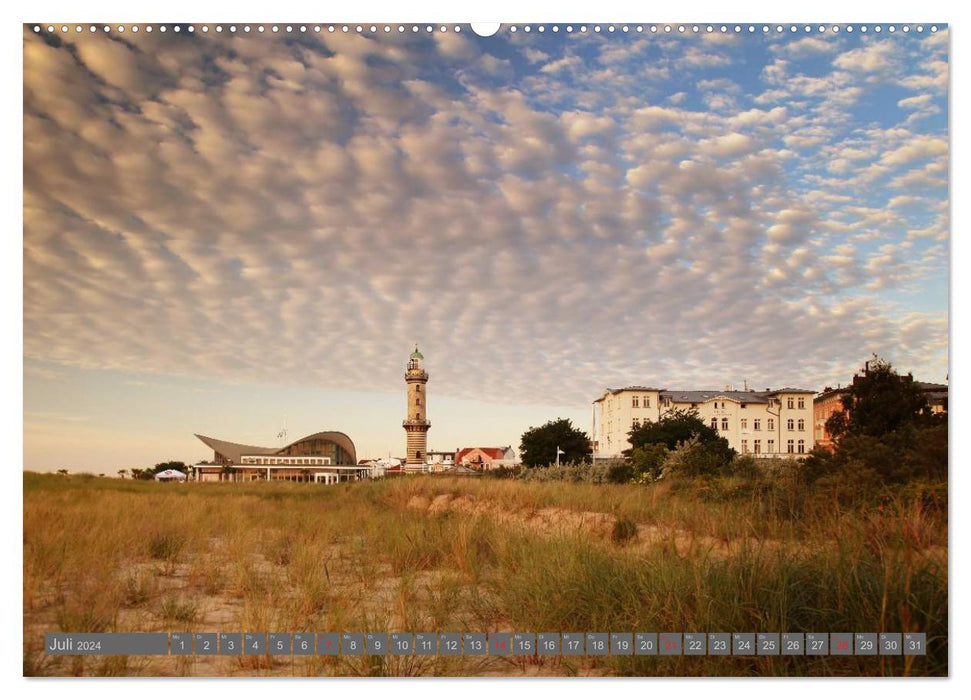 Baltic Sea resort of Warnemünde (CALVENDO wall calendar 2024) 