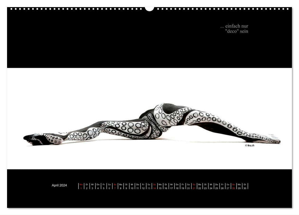 "when it's no longer important", body painting photographs (CALVENDO wall calendar 2024) 