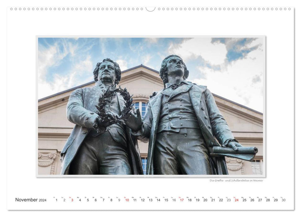 Moments d'émotion : vues de Weimar. (Calendrier mural CALVENDO 2024) 