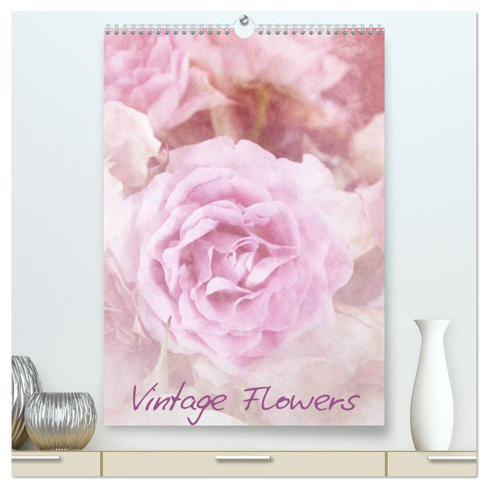 Vintage Flowers (CALVENDO Premium Wandkalender 2024)
