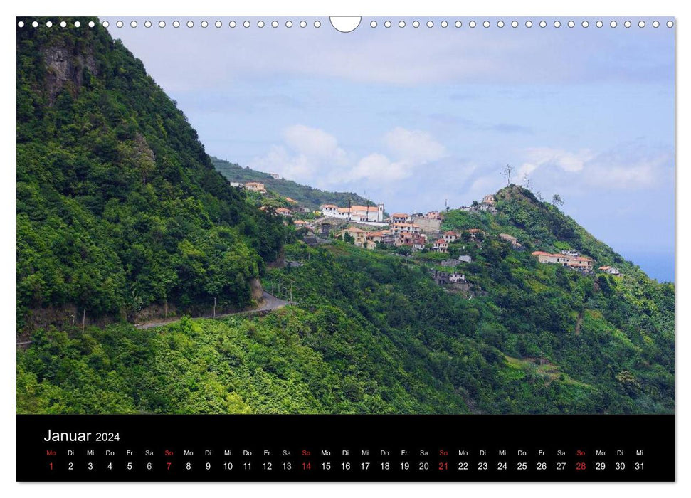 Madère l'Île Verte (Calendrier mural CALVENDO 2024) 