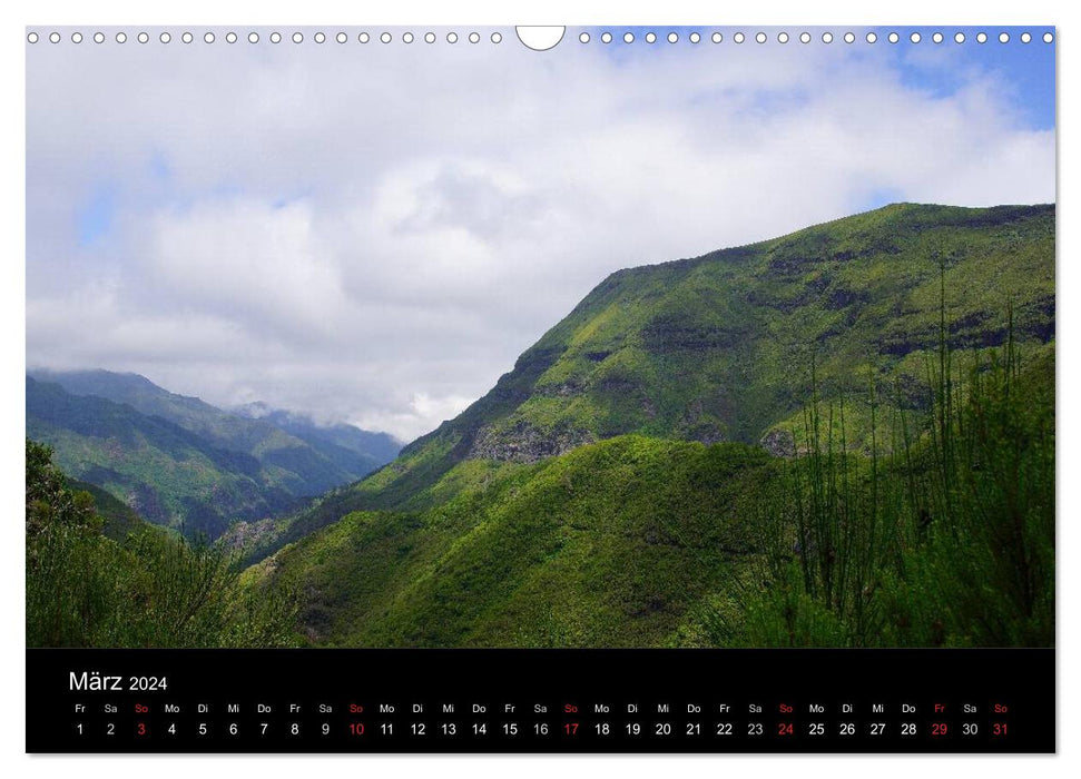 Madeira die Grüne Insel (CALVENDO Wandkalender 2024)