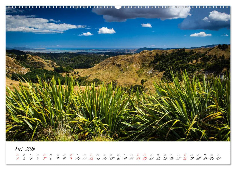 Neuseeland - Streifzug über die Nordinsel (CALVENDO Premium Wandkalender 2024)
