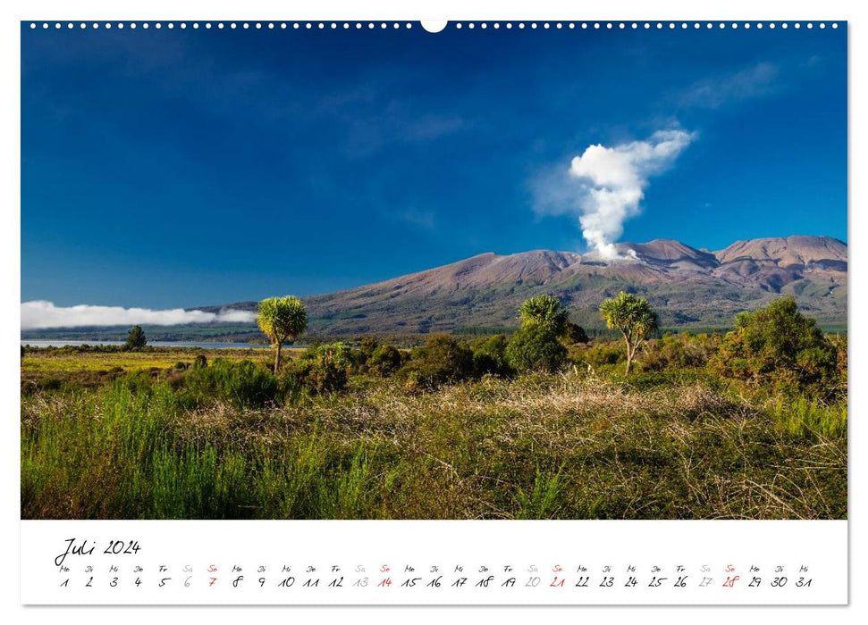 Nouvelle-Zélande - Incursion à travers l'île du Nord (Calvendo Premium Wall Calendar 2024) 